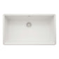 Ruvati 32" undermount epiGranite kitchen sink with center drain on a white background