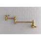 Kingston Brass KS3103BAL Heirloom Wall Mount Pot Filler Faucet, Antique Brass
