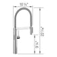 BLANCO Culina II Pull-Down Dual-Spray Touchless Sensor Kitchen Faucet