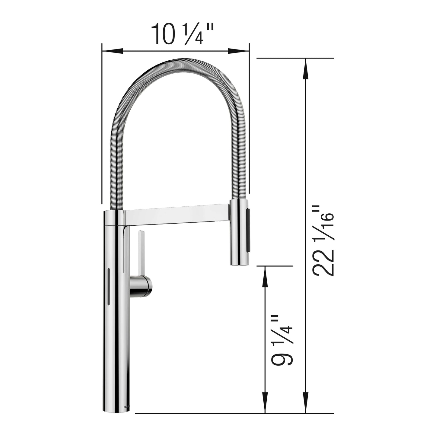 BLANCO Culina II Pull-Down Dual-Spray Touchless Sensor Kitchen Faucet