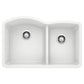BLANCO Diamond SILGRANIT 32" 60/40 Double Bowl Undermount Kitchen Sink
