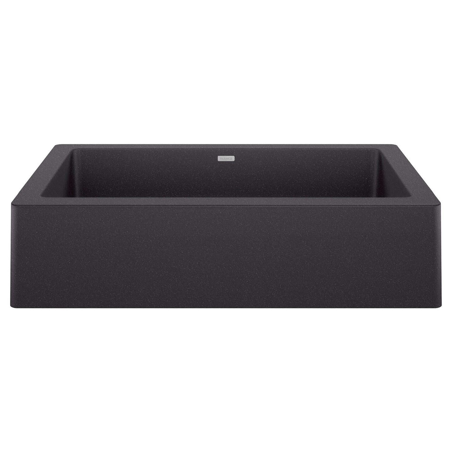 BLANCO VINTERA 30" SILGRANIT Single Bowl Farmhouse Sink in Anthracite, featuring contemporary farmhouse design.