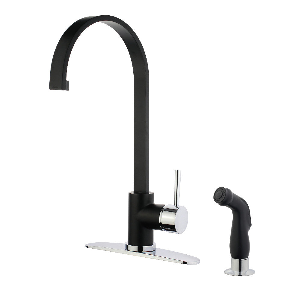 Kingston Brass LS8713DLSP Concord Kitchen Faucet with Side Sprayer