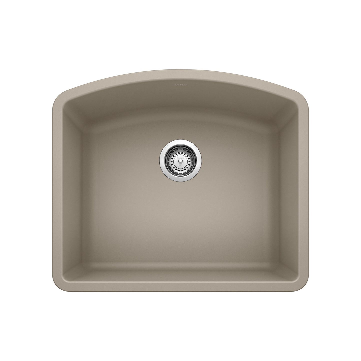 BLANCO Diamond SILGRANIT 24" Single Bowl Undermount Kitchen Sink top view showcasing its spacious design.