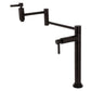Kingston Brass KS870DLAC Concord Deck Mount Pot Filler Faucet, Antique Copper with sleek cylindrical design.