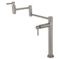 Kingston Brass KS870DLAC Concord Deck Mount Pot Filler Faucet, Antique Copper in sleek brushed nickel finish