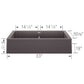 BLANCO VINTERA 33" SILGRANIT Double Bowl Farmhouse Sink
