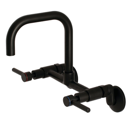 Kingston Brass KS813SB Concord Wall Mount Bridge Kitchen Faucet