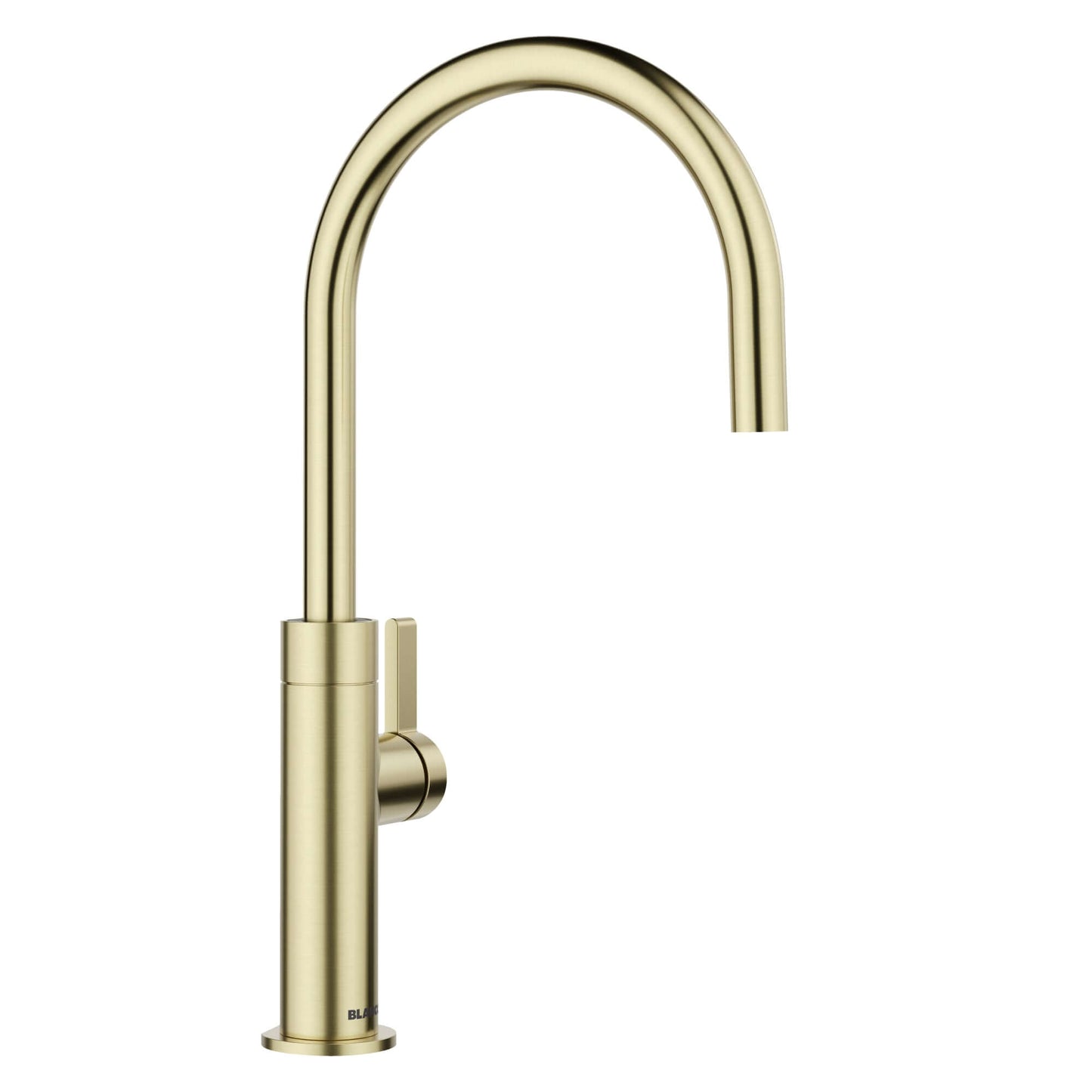 BLANCO Culina II High Arc Beverage Faucet Compatible with Reverse Osmosis Systems in Satin Gold finish.