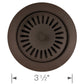 Color-Coordinated Metal Disposal Flange - Anthracite