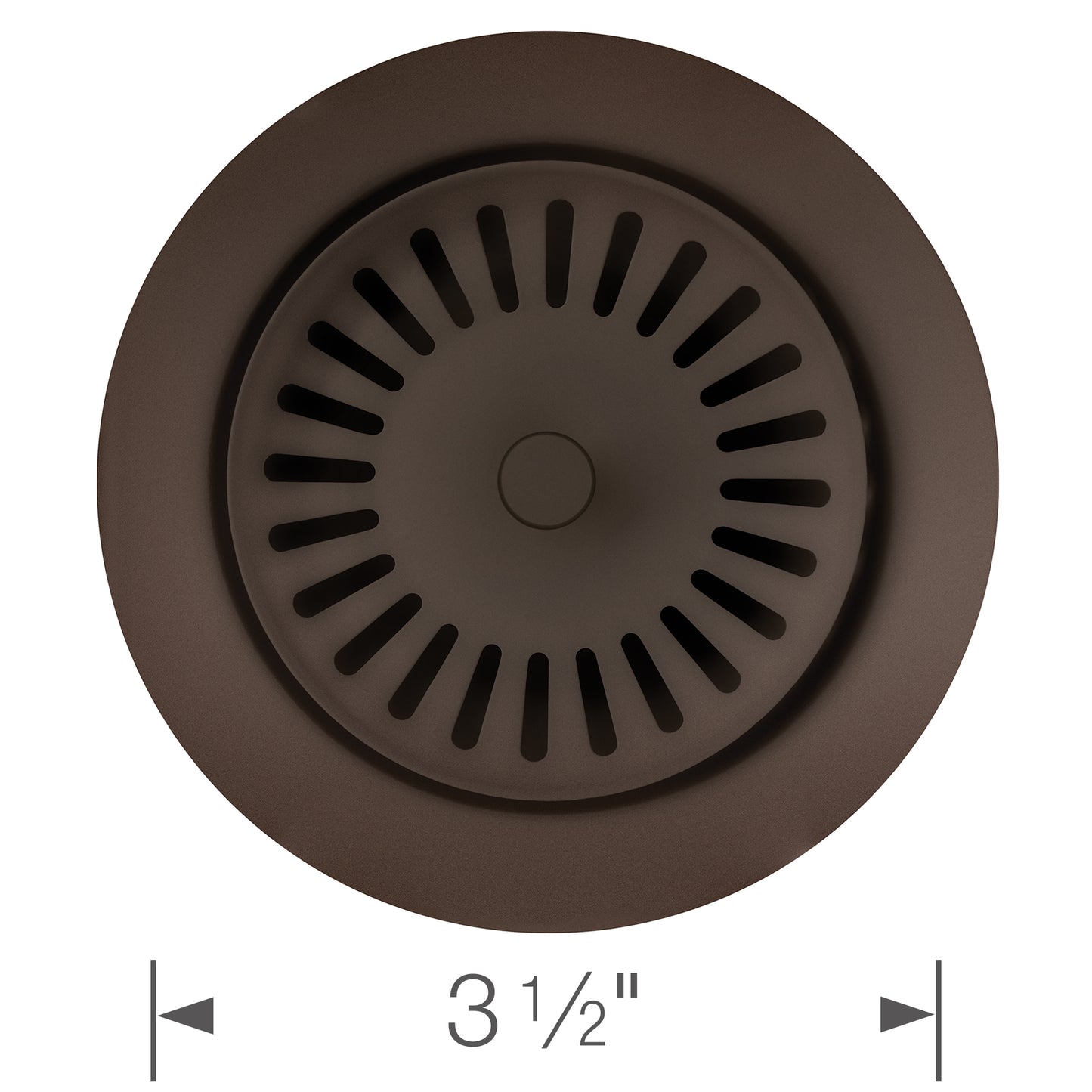 Color-Coordinated Metal Disposal Flange - Anthracite