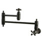 Kingston Brass KS3103AX Restoration Wall Mount Pot Filler Faucet, Antique Brass in Oil Rubbed Bronze finish