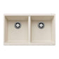 BLANCO Precis SILGRANIT 29" 50/50 Double Bowl Undermount Kitchen Sink