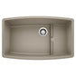 BLANCO Performa Cascade SILGRANIT 32" Single Bowl Undermount Kitchen Sink with Colander