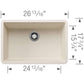 BLANCO PRECIS 27" SILGRANIT Single Bowl Undermount Sink