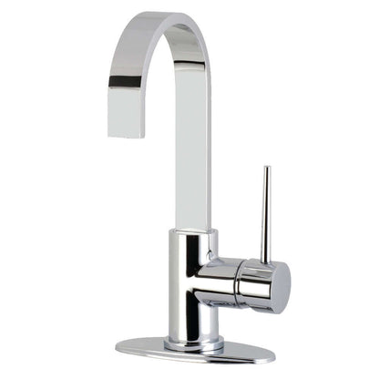 Kingston Brass LS8618NYL New York Single-Handle Bar Faucet right side view with polished chrome finish