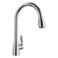 BLANCO Atura Pull-Down Dual-Spray Kitchen Faucet with streamlined design and high-arc gooseneck spout.
