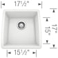 BLANCO Performa SILGRANIT 17" Undermount Bar Sink