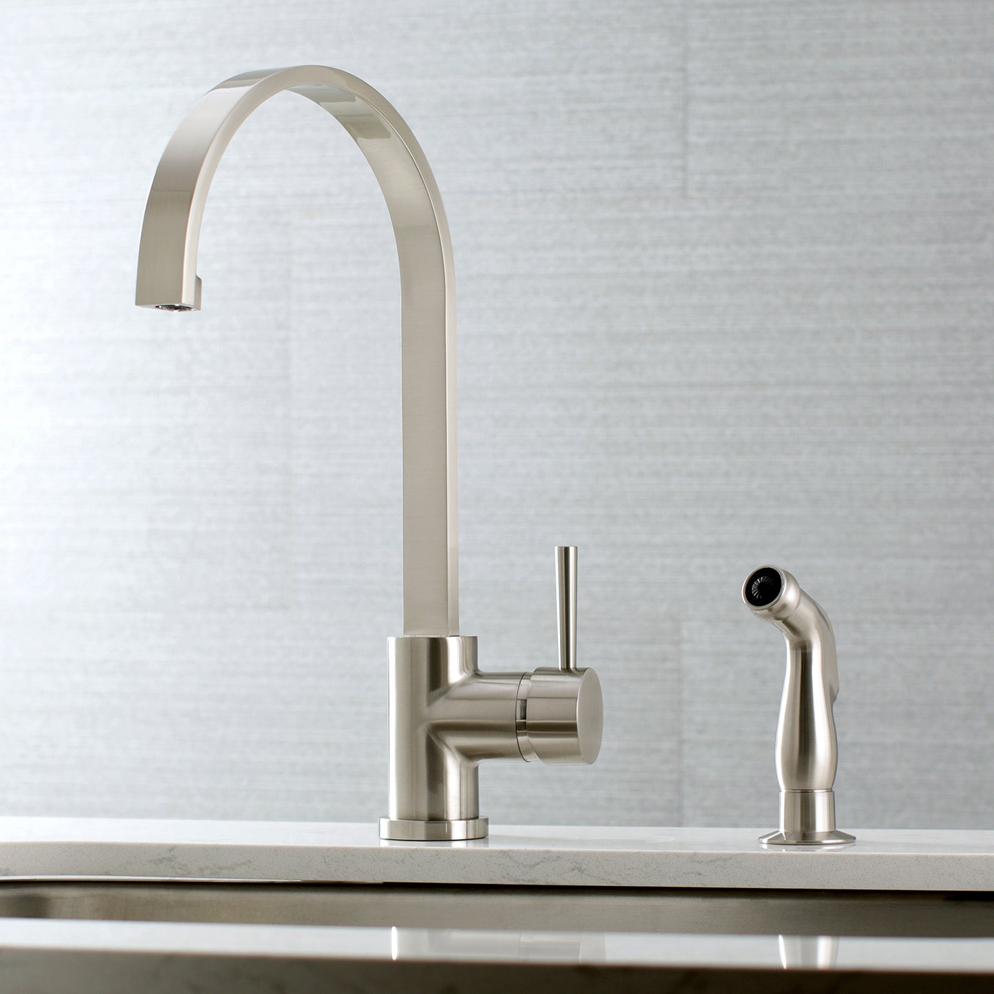 Kingston Brass LS8713DLSP Concord Kitchen Faucet with Side Sprayer