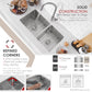 Stylish S-322XG 33" Undermount 60/40 Double Bowl Kitchen Sink