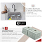 Stylish S-322XG 33" Undermount 60/40 Double Bowl Kitchen Sink