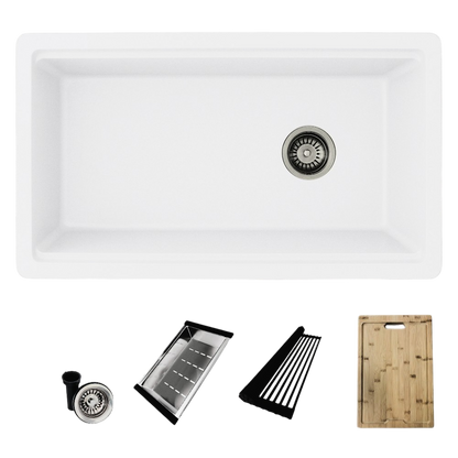 Stylish 32" Composite Granite Workstation Kitchen Sink