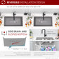 Stylish 32" Composite Granite Workstation Kitchen Sink