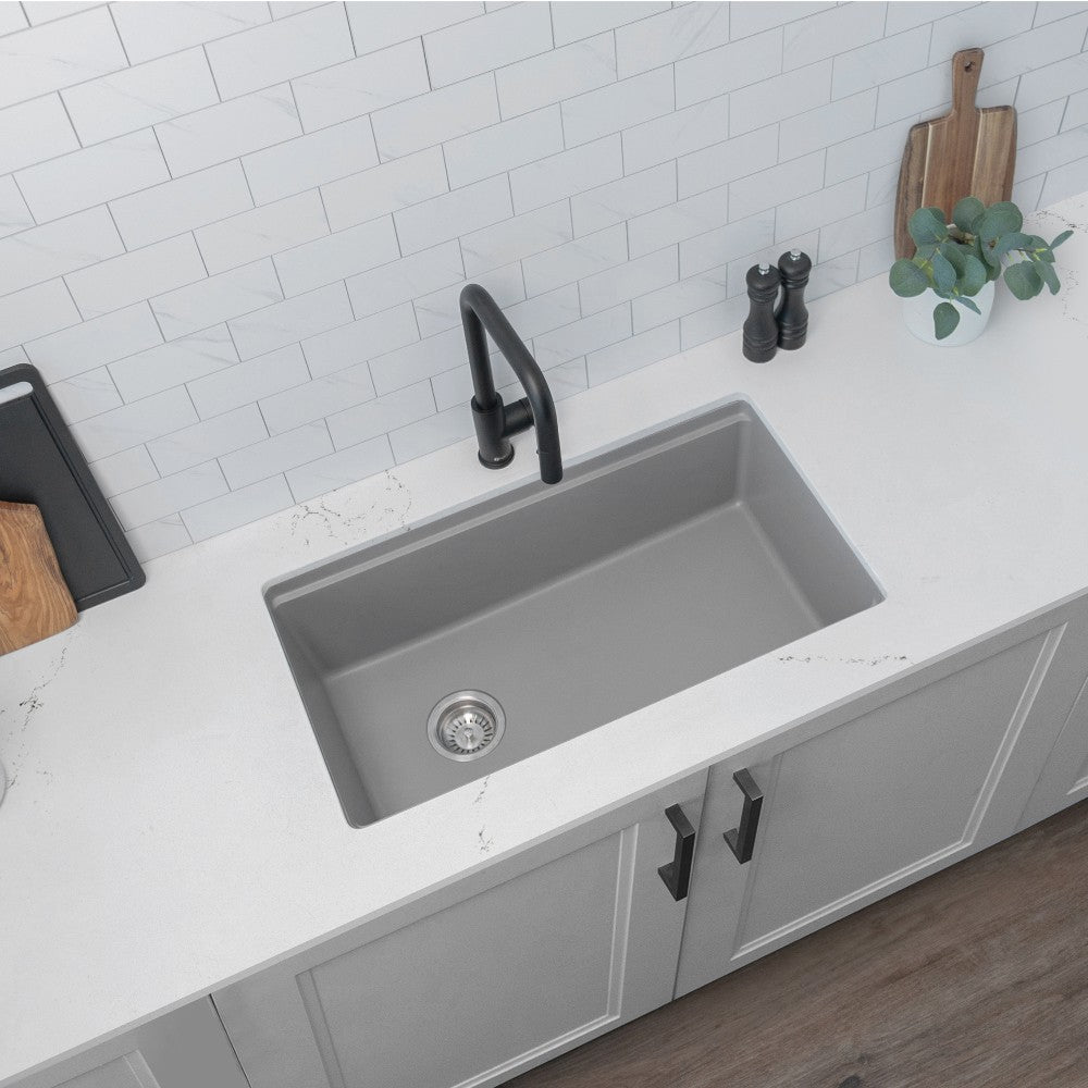 Stylish 32" Composite Granite Workstation Kitchen Sink