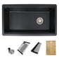 Stylish 32" Composite Granite Workstation Kitchen Sink