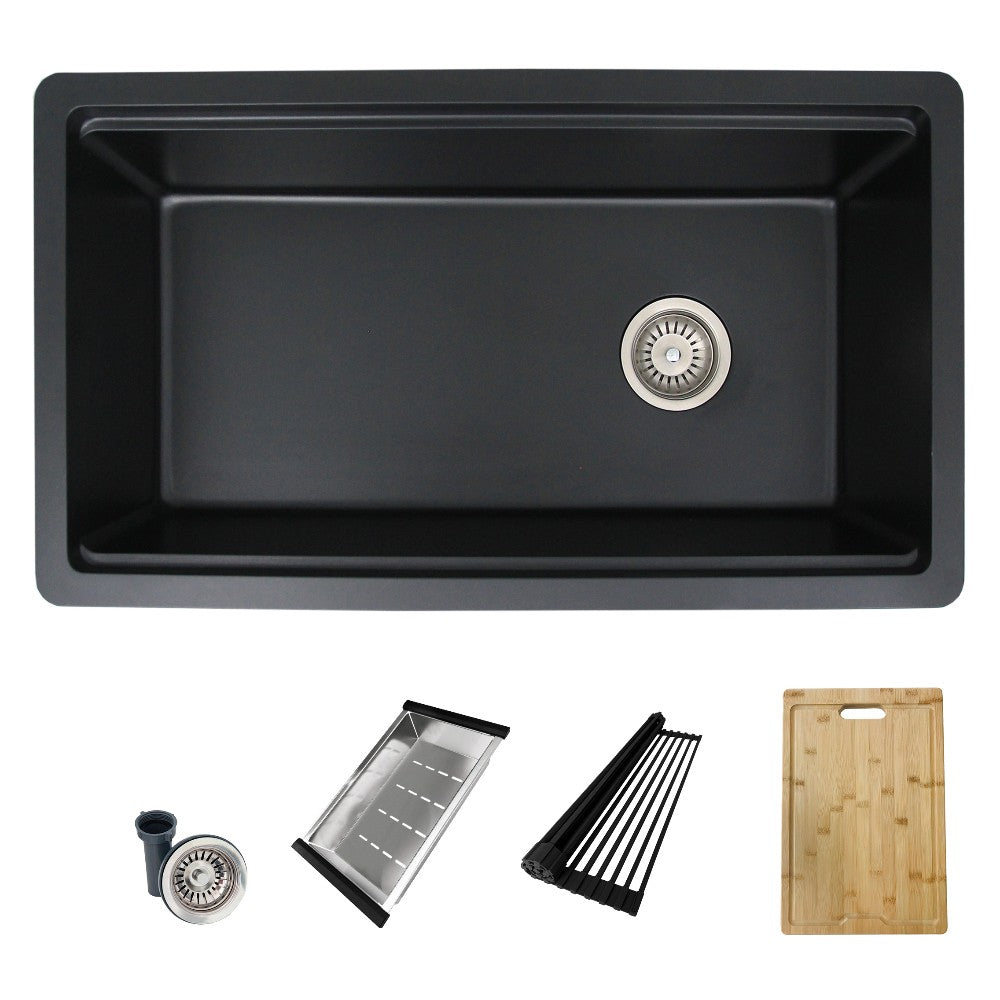 Stylish 32" Composite Granite Workstation Kitchen Sink