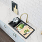 Stylish 32" Composite Granite Workstation Kitchen Sink