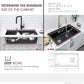 Stylish 32" Composite Granite Workstation Kitchen Sink