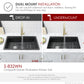 Stylish 32" Composite Granite Workstation Kitchen Sink
