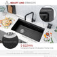 Stylish 32" Composite Granite Workstation Kitchen Sink