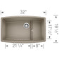 BLANCO Performa Cascade SILGRANIT 32" Single Bowl Undermount Kitchen Sink with Colander