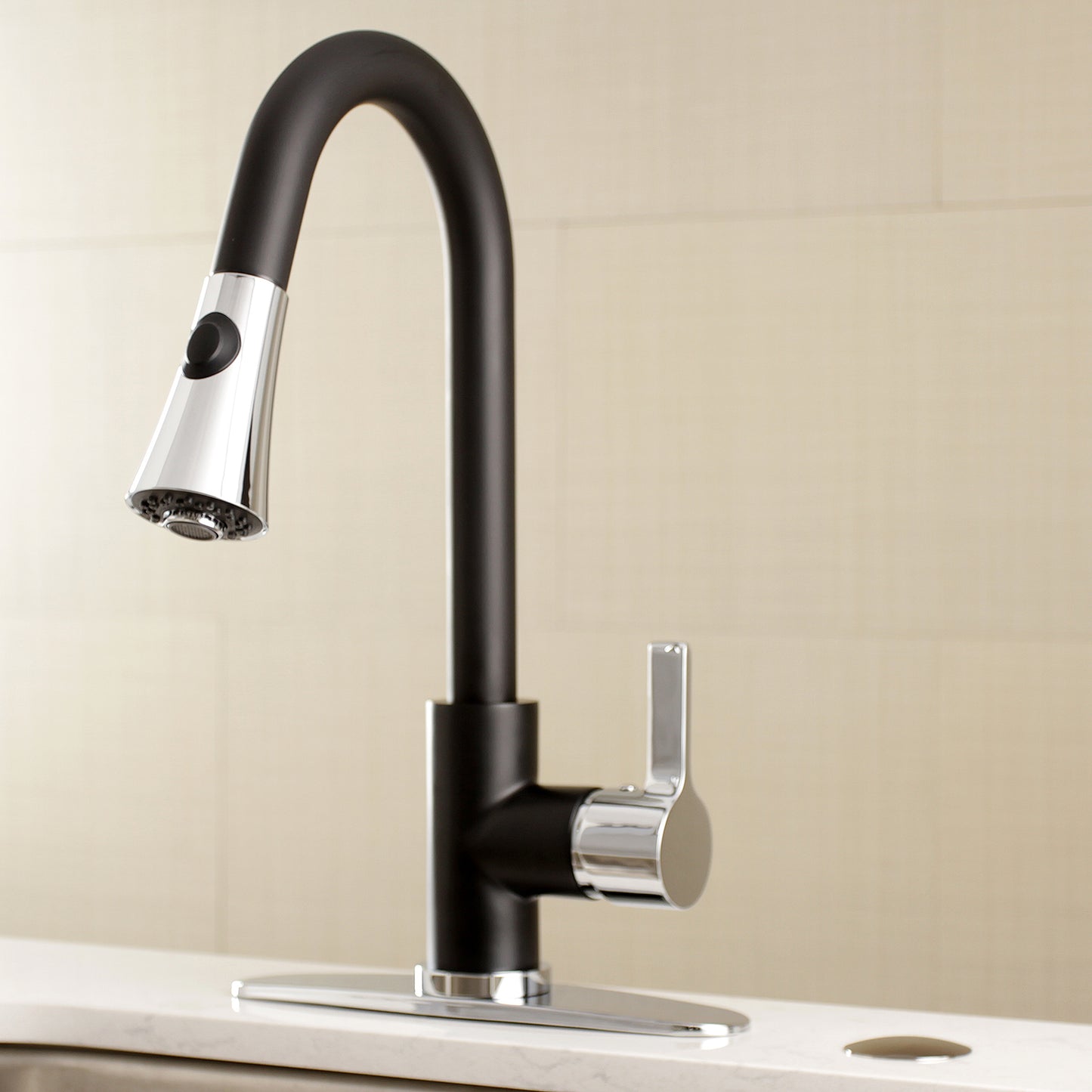 Kingston Brass LS8723CTL Continental Pull-Down Kitchen Faucet