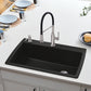 BLANCO Diamond SILGRANIT 33.5" Super Single Dual Mount Kitchen Sink