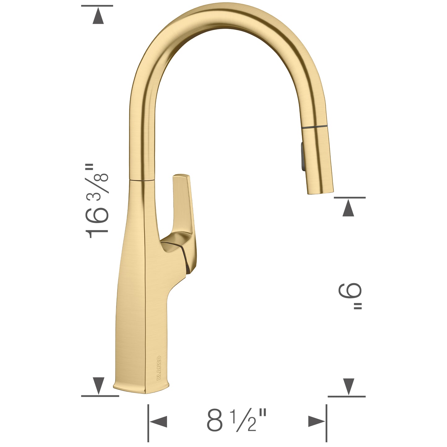 BLANCO Rivana High-Arc Pull-Down Dual-Spray Kitchen Faucet