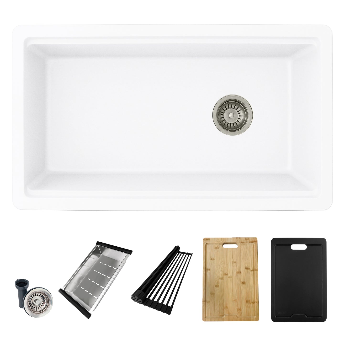 Stylish 32" Composite Granite Workstation Kitchen Sink