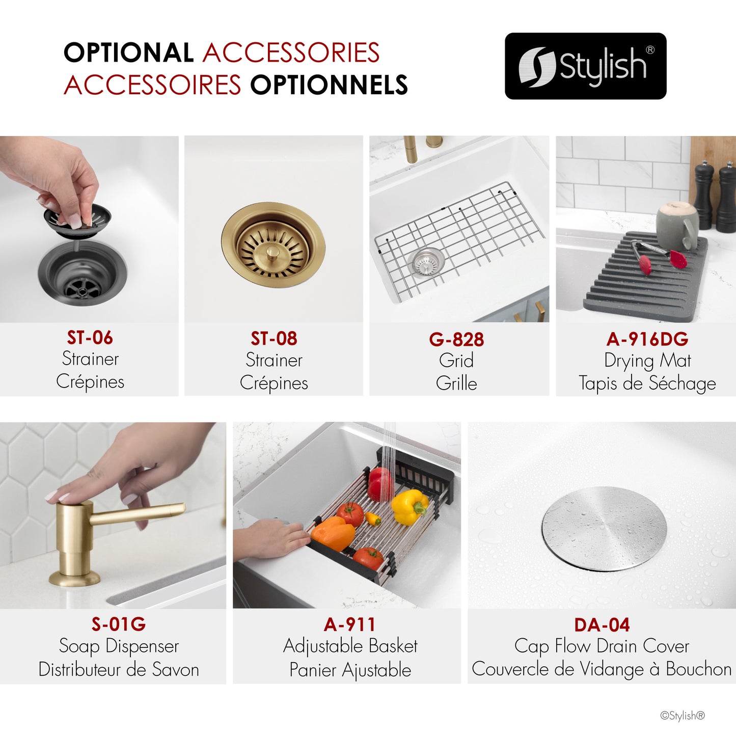 Stylish 32" Composite Granite Workstation Kitchen Sink