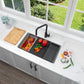Stylish 32" Composite Granite Workstation Kitchen Sink