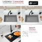 Stylish 32" Composite Granite Workstation Kitchen Sink