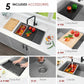 Stylish 32" Composite Granite Workstation Kitchen Sink