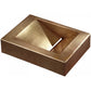 Thompson Soltepec 19" Hammered Antique Satin Gold Rectangular Bathroom Sink - BRSD-1914ASG