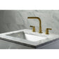 KINGSTON Brass Fauceture Widespread Bathroom Faucet - Brushed Brass