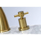 KINGSTON Brass Widespread Bathroom Faucet - Brushed Brass