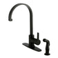 Kingston Brass LS8713CTLSP Continental Kitchen Faucet with Side Sprayer