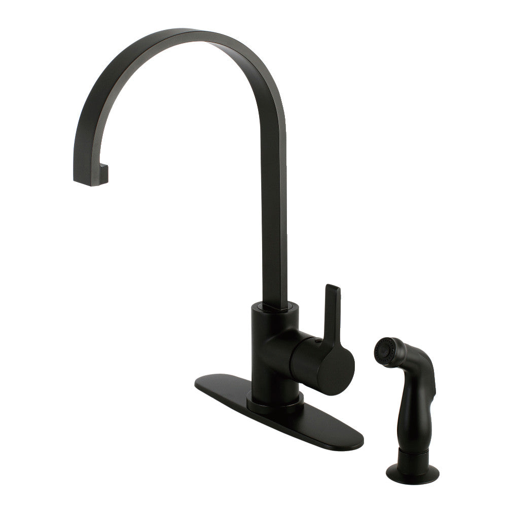 Kingston Brass LS8713CTLSP Continental Kitchen Faucet with Side Sprayer