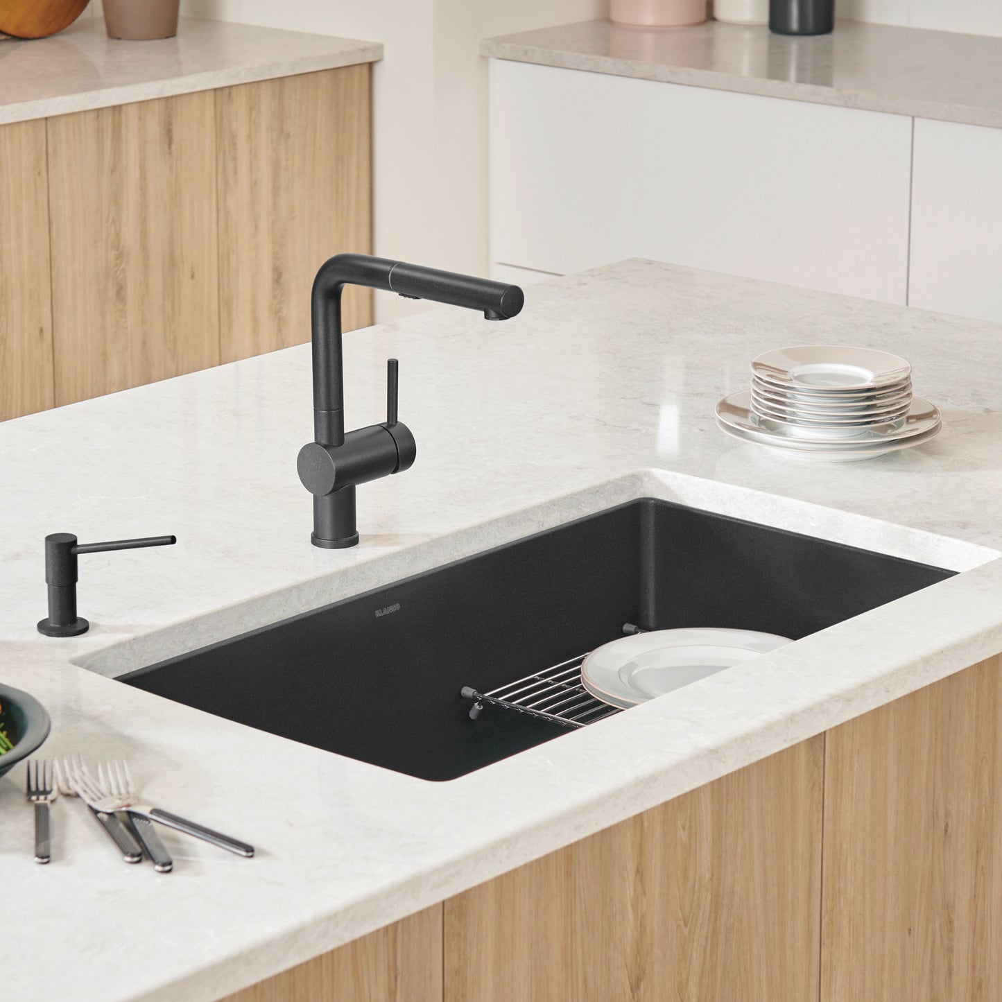 BLANCO Precis SILGRANIT 32" Super Single Undermount Kitchen Sink