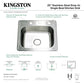 KINGSTON Brass Gourmetier 25" Single Bowl Kitchen Sink - Brushed